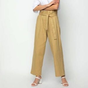 SALE Who What Wear Linen Pants Tan Size XS